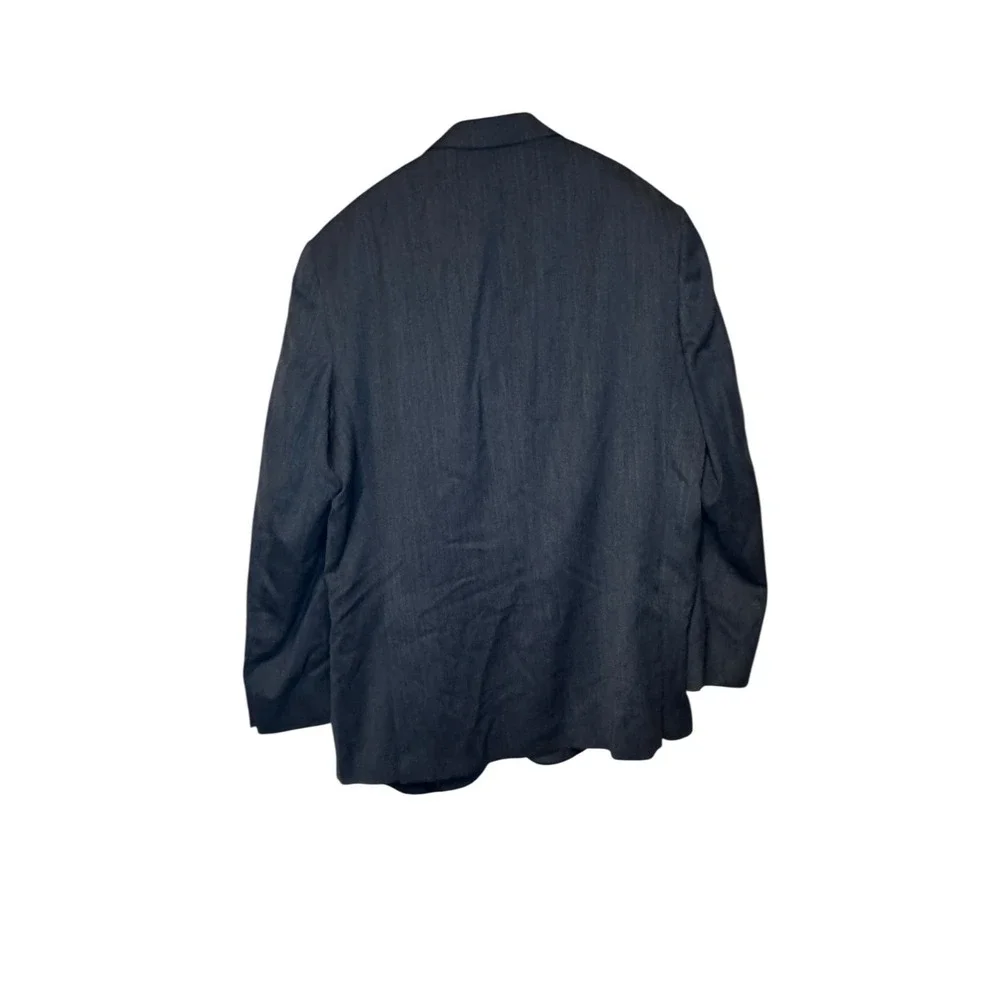 Hart Schaffner Marx Men's Blazer Classic Double Vent 2-Button Lined Gray Sz. 46L